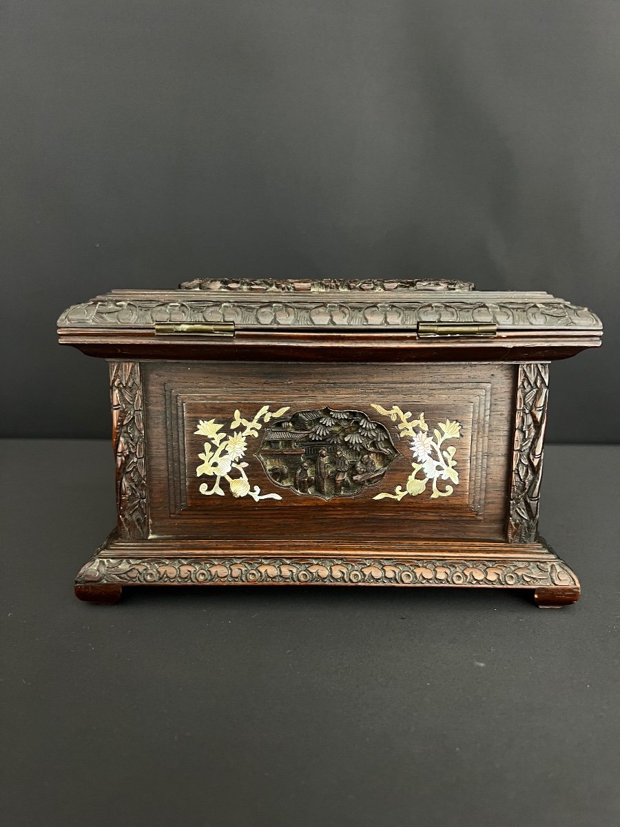 19th Century Chinese Or Vietnamese Jewelry Box-photo-3