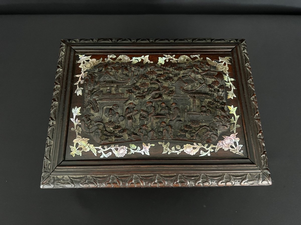 19th Century Chinese Or Vietnamese Jewelry Box-photo-4