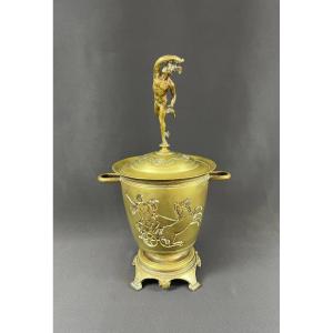 Pot Couvert En Bronze époque Napoléon III