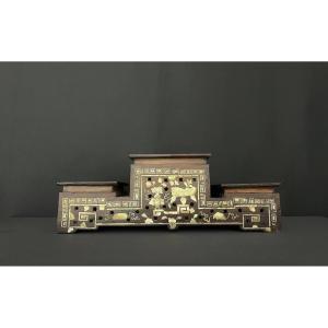 Exotic Wood Display Base. Indochina, Circa 1900.