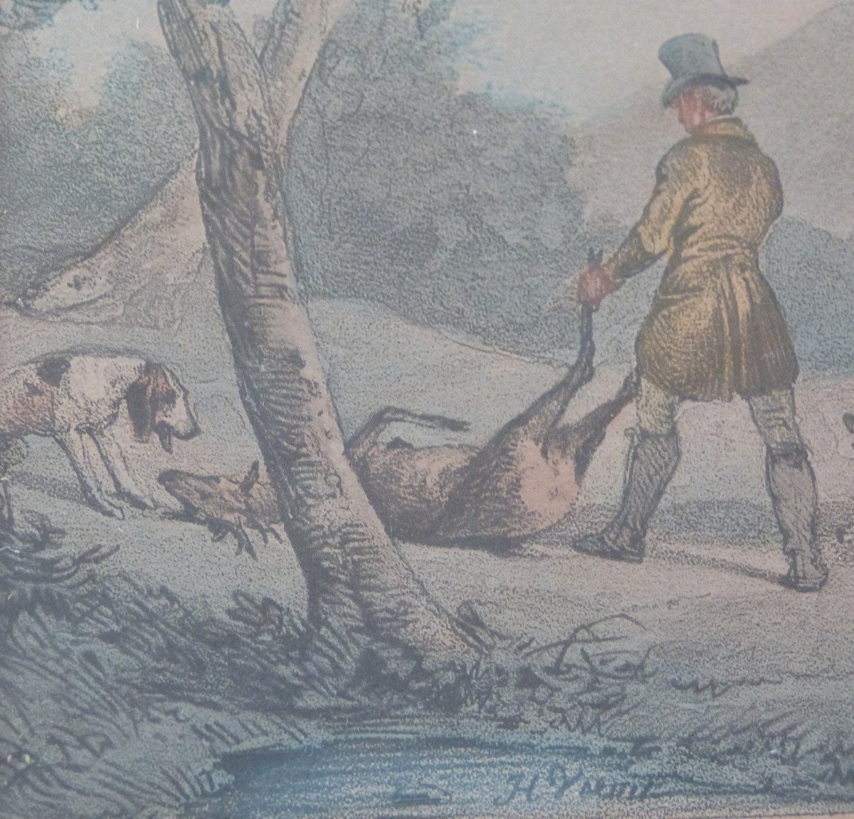 Gravures Couleur d'Après Horace Vernet Scènes De Chasse Et Chevaux-photo-8