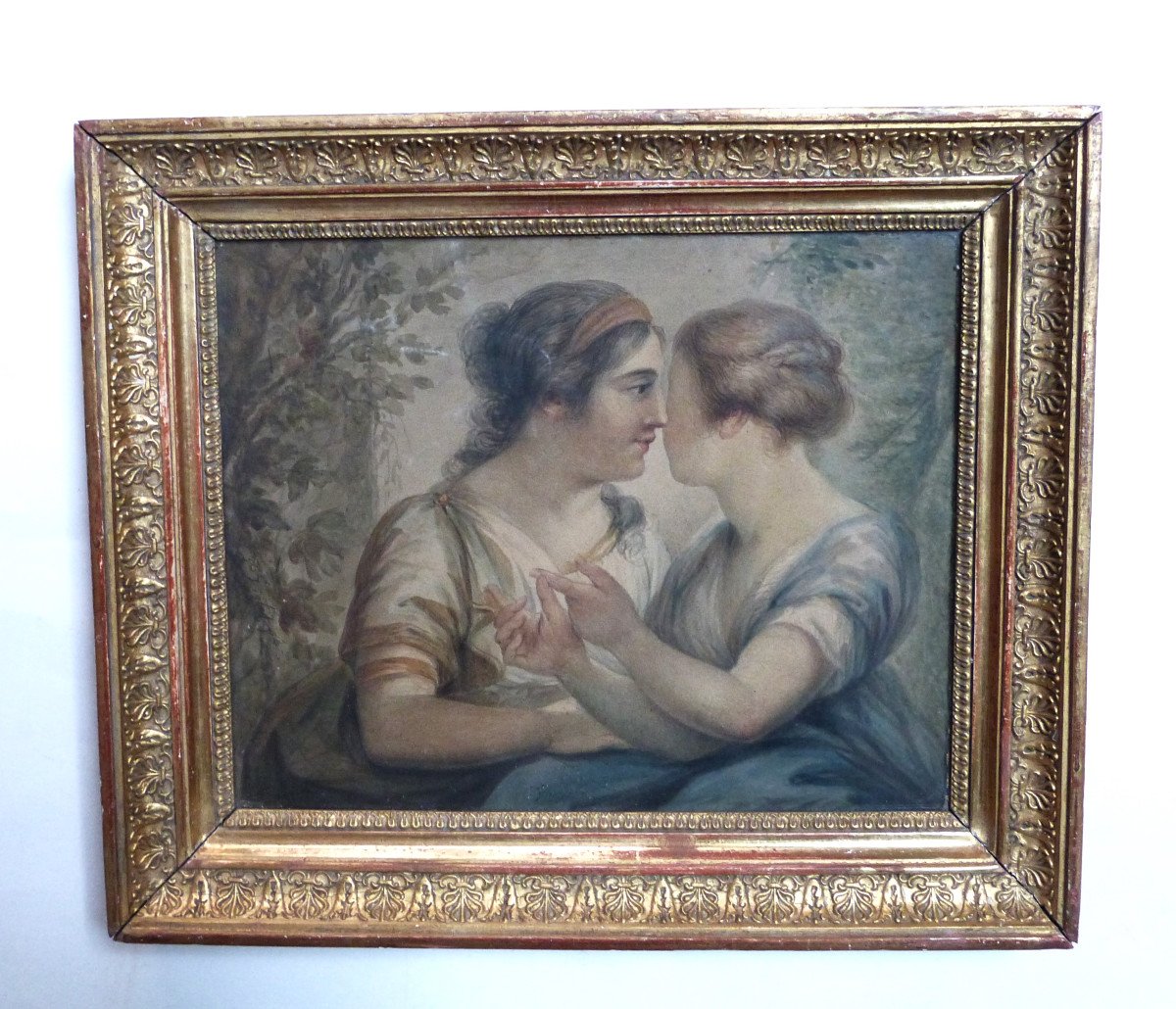 Drawing By Pierre Noel Violet Dated 1809 England Empire Period Frame
