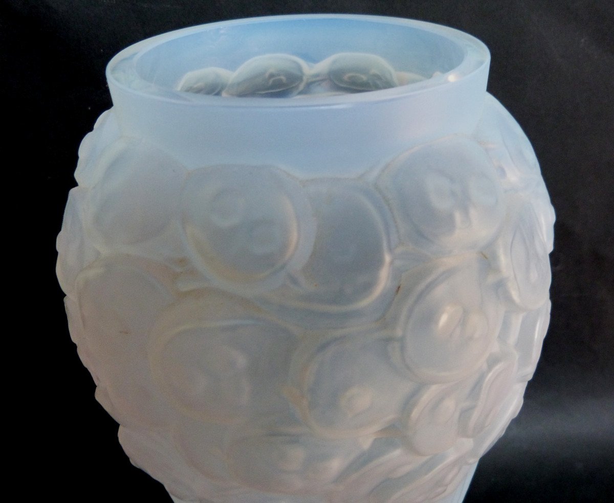 Art Deco Vase Edmond Etling Opalescent Pope's Mint Model -photo-2