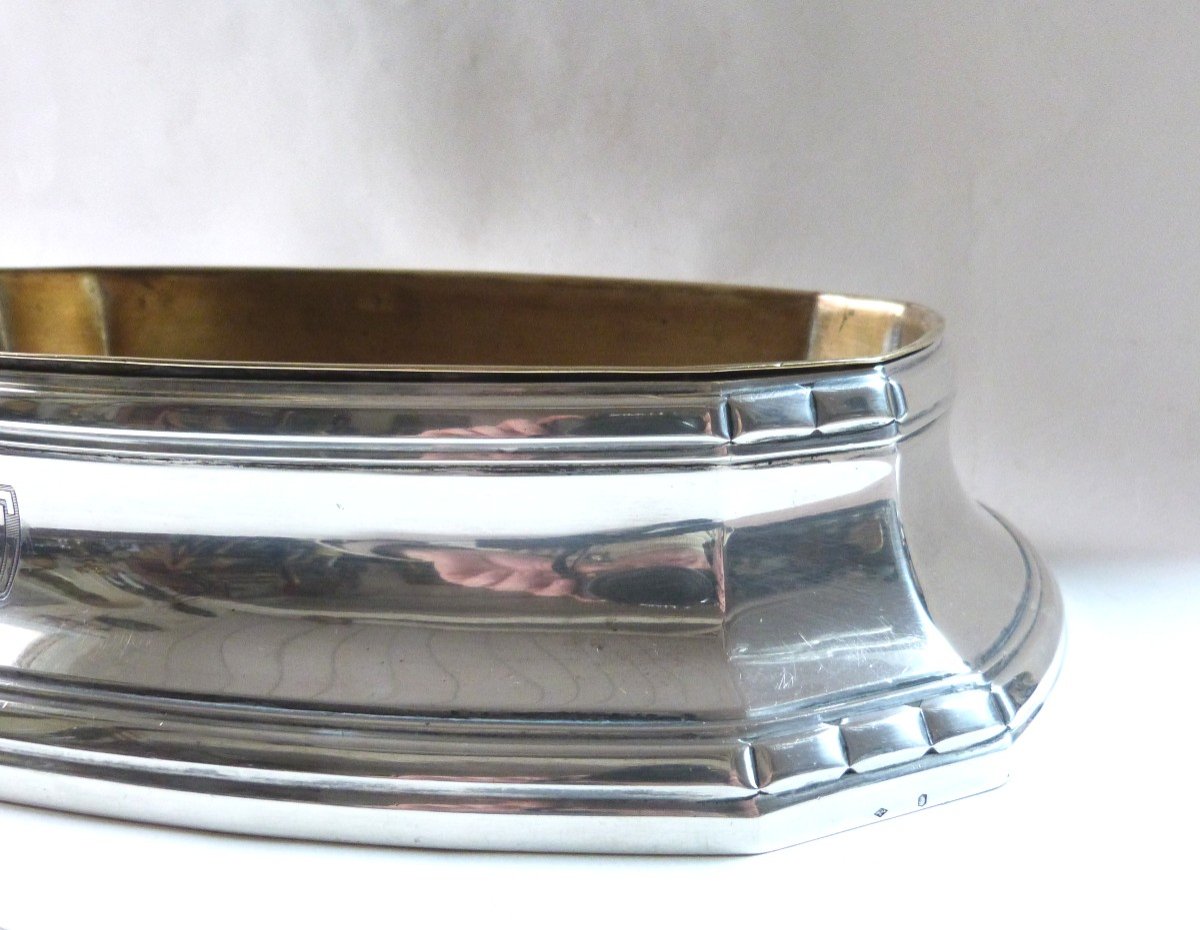 Tétard Frères Planter In Sterling Silver In Art Deco Style -photo-2