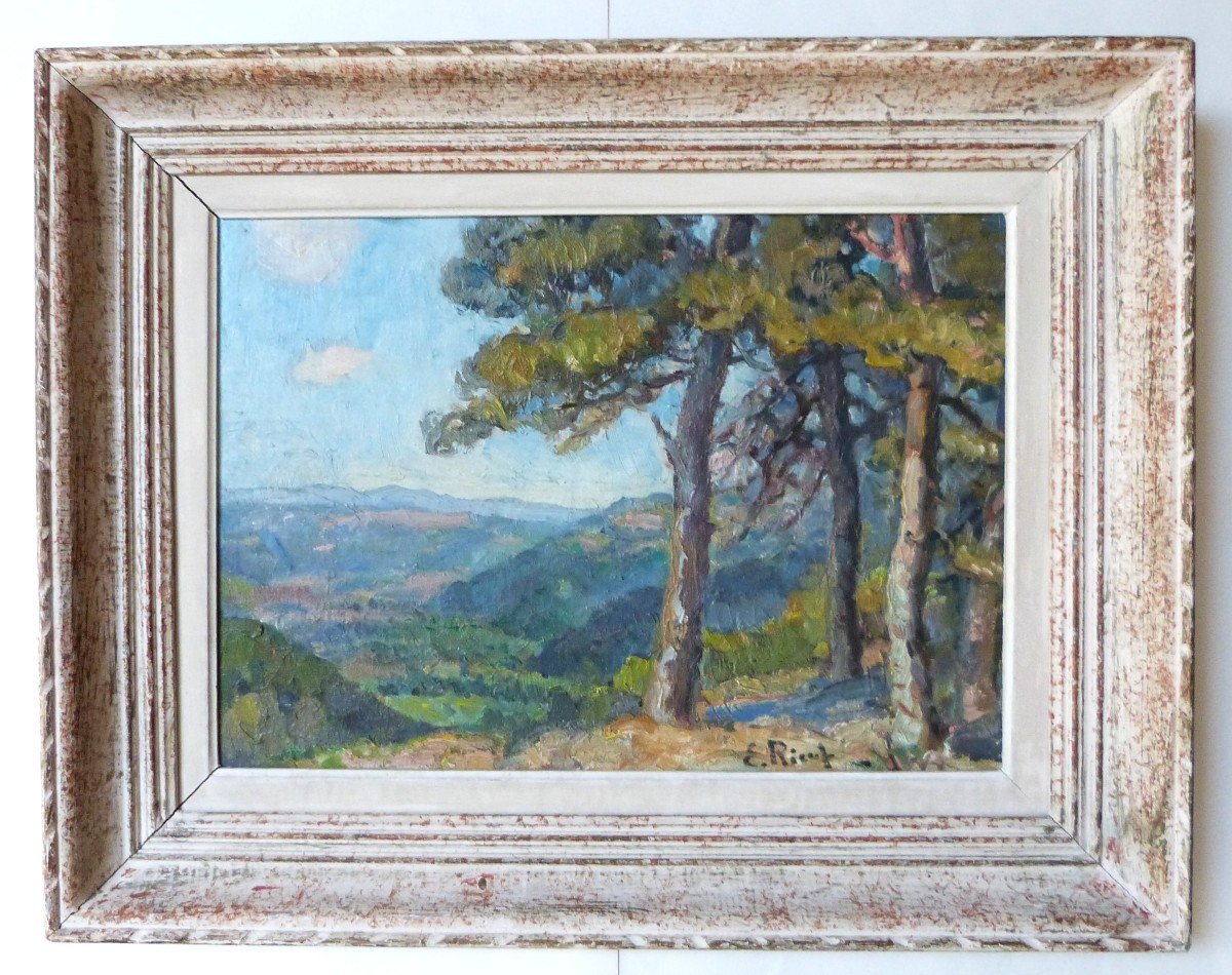 Elise Rieuf (1897-1990) Paysage De Provence cadre Montparnasse 