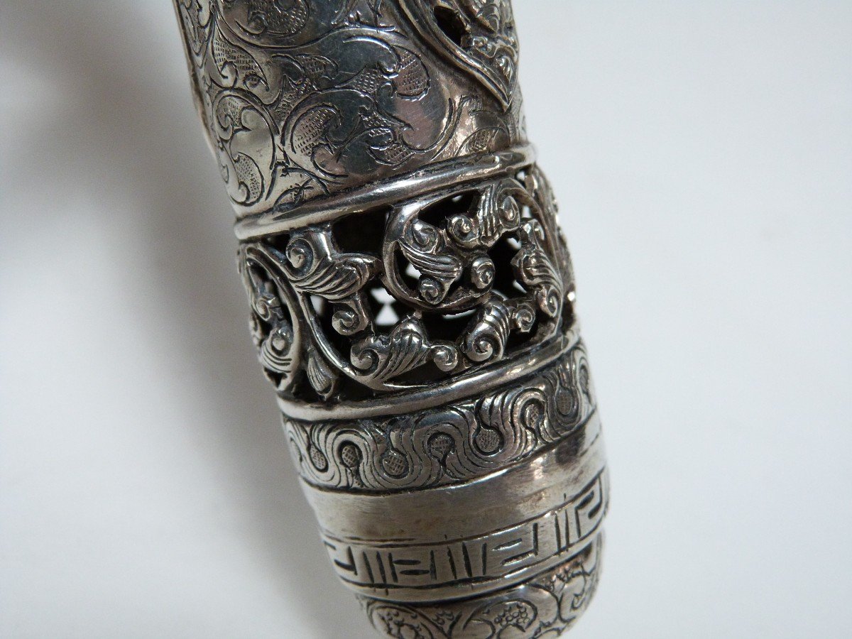  Esther Megillah Case In Sterling Silver Middle East Judaica-photo-1