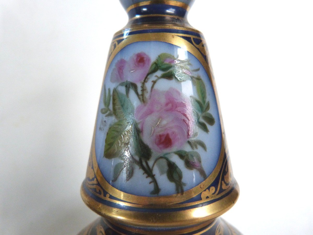 Pair Of Valentine Porcelain Bottles, Napoleon III Period -photo-4