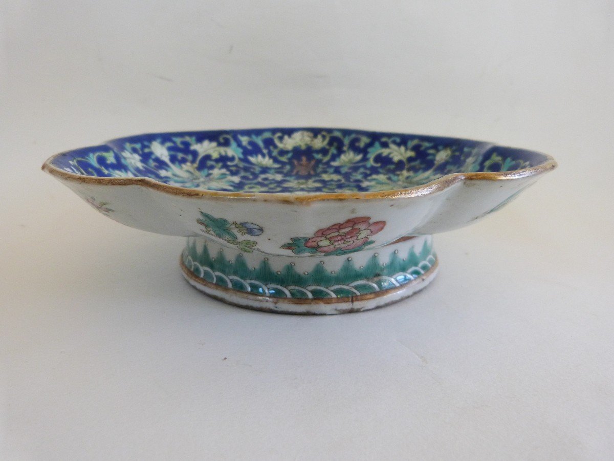 Coupe En Porcelaine De Chine Période Tongzhi XIXe Lotus Antique Chinese Qing Porcelain-photo-4