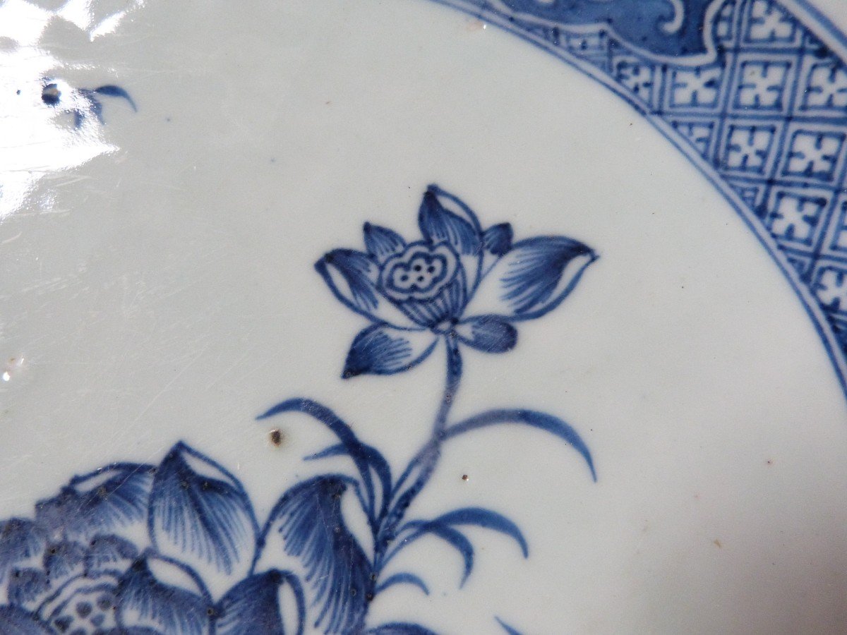 Large 18th Century Chinese Porcelain Dish, East India Company-photo-5