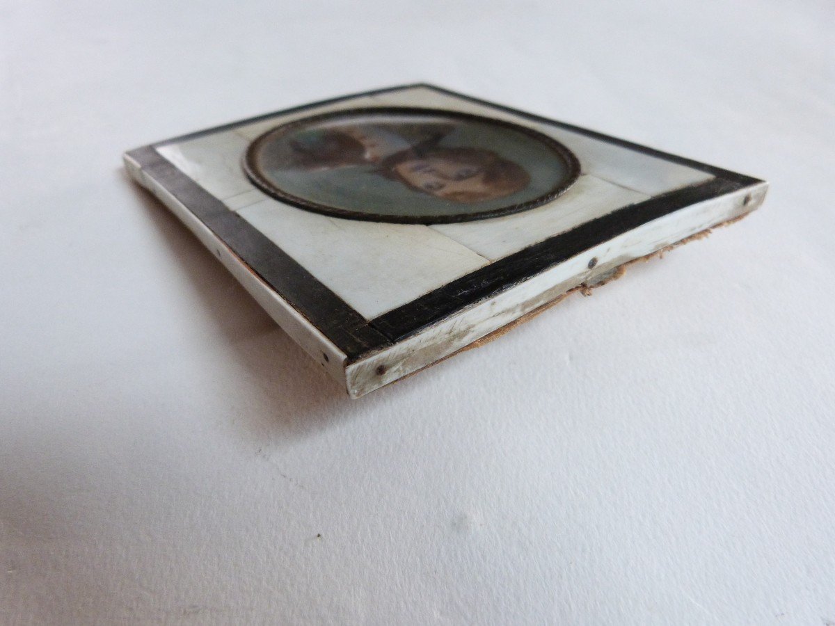 Miniature Portrait Of Young Napoleon Bonaparte First Half Of The 19th Century-photo-4