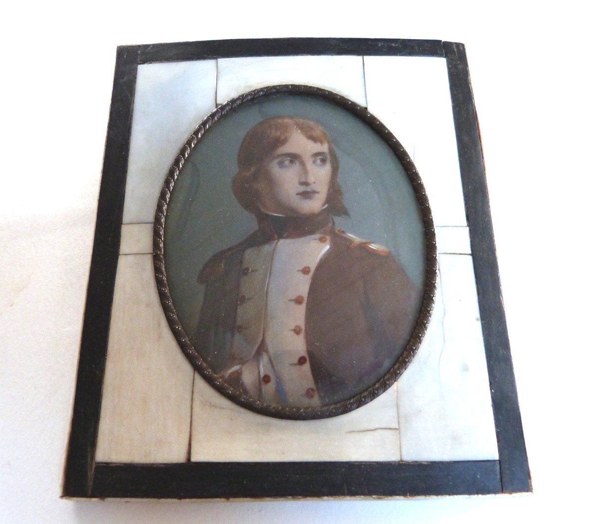 Miniature Portrait Of Young Napoleon Bonaparte First Half Of The 19th Century