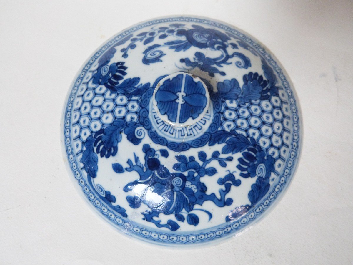 Pot Couvert Porcelaine De Chine Pour Le Vietnam Bleu De Hue XIXeme-photo-1