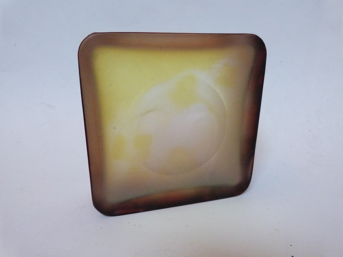 Bottom Of Candy Box Ets Gallé Rare Square Shape -photo-4