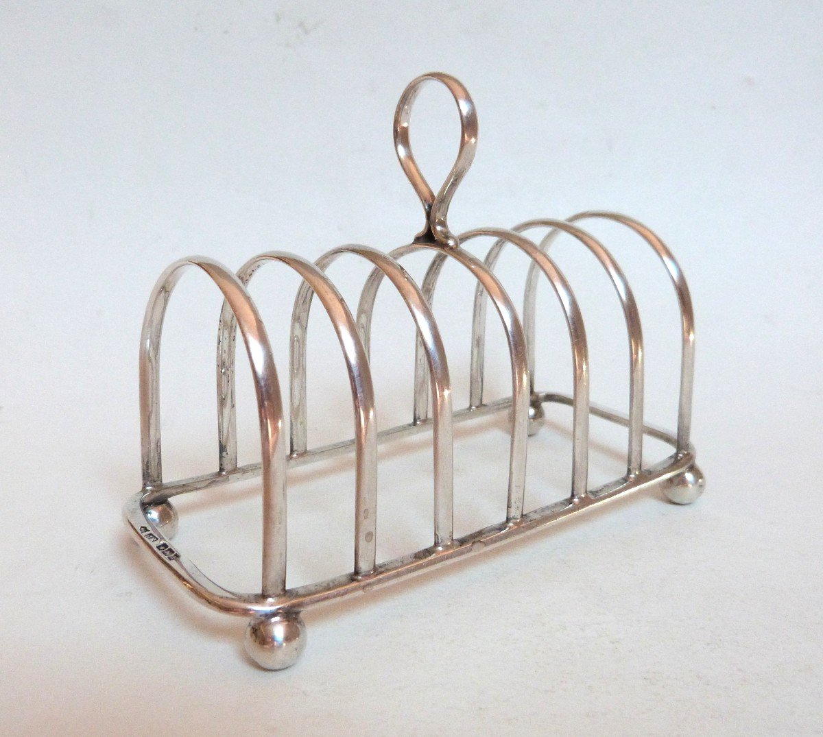 Sheffield English Sterling Silver Toast Rack 1915 Joseph Rodgers & Sons