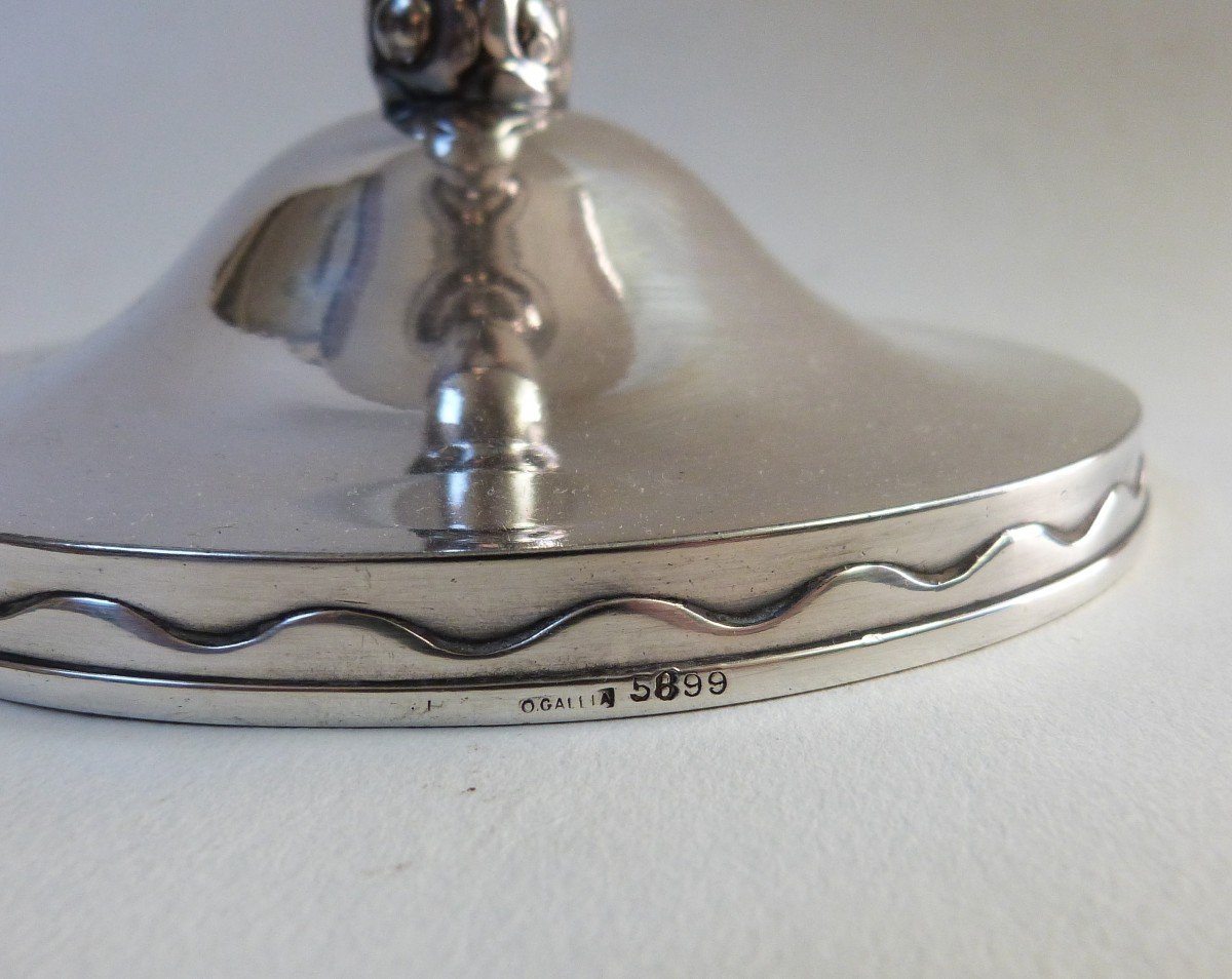 Gallia - Christofle Large Art Deco Silver Plated Metal Bowl -photo-2