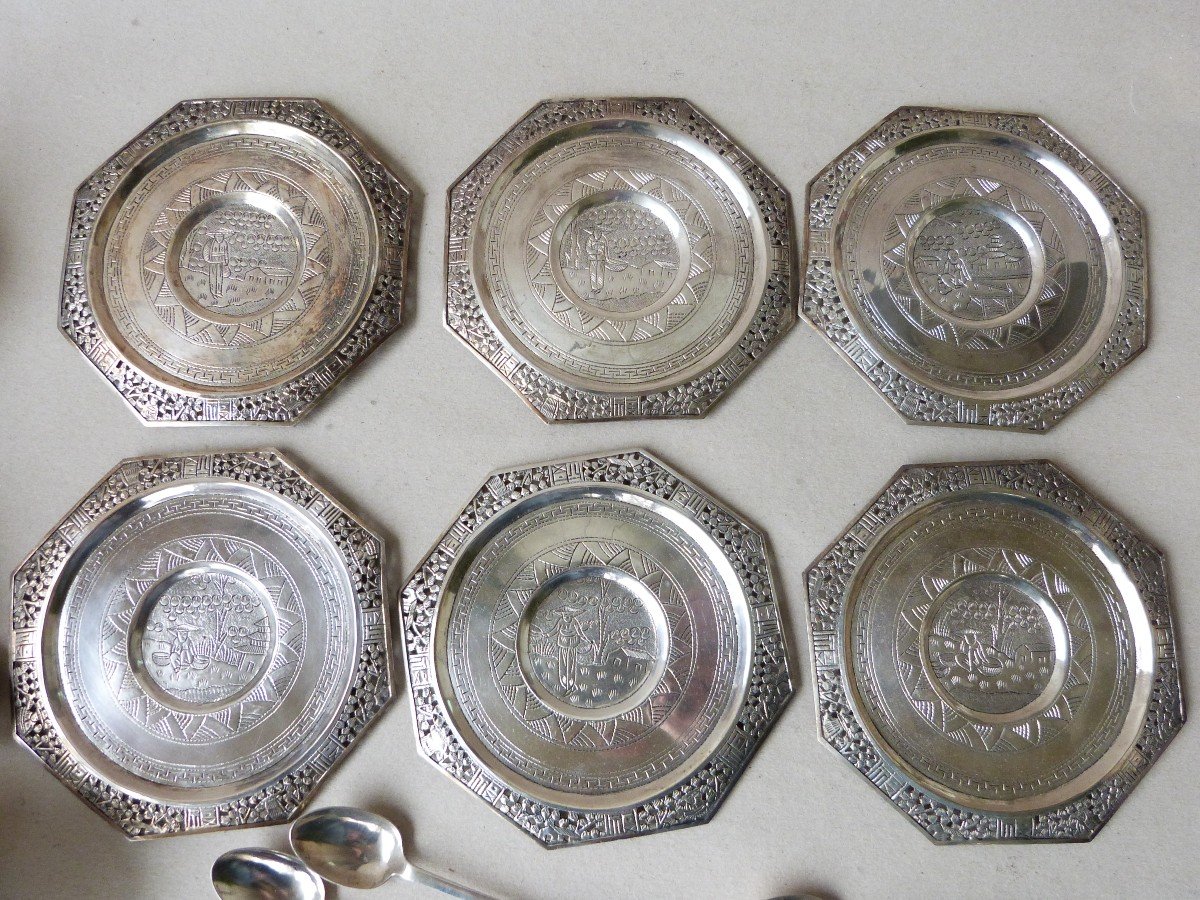 Solid Silver And Porcelain Tea Set From China For Vietnam -photo-5