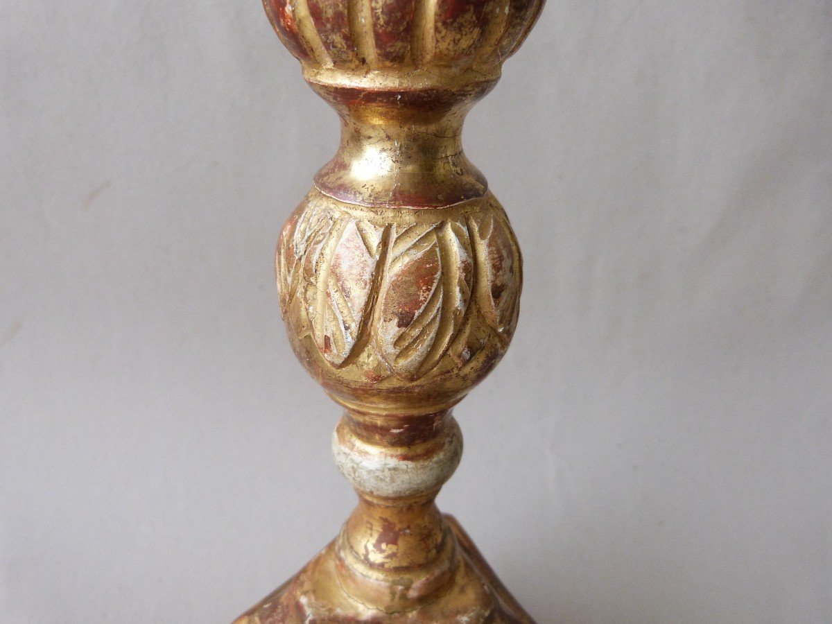 Louis XIV Period Candlestick, Early 18th Century, Period Gilding -photo-3