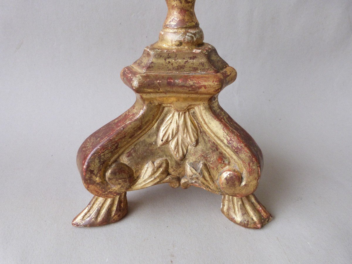 Louis XIV Period Candlestick, Early 18th Century, Period Gilding -photo-2