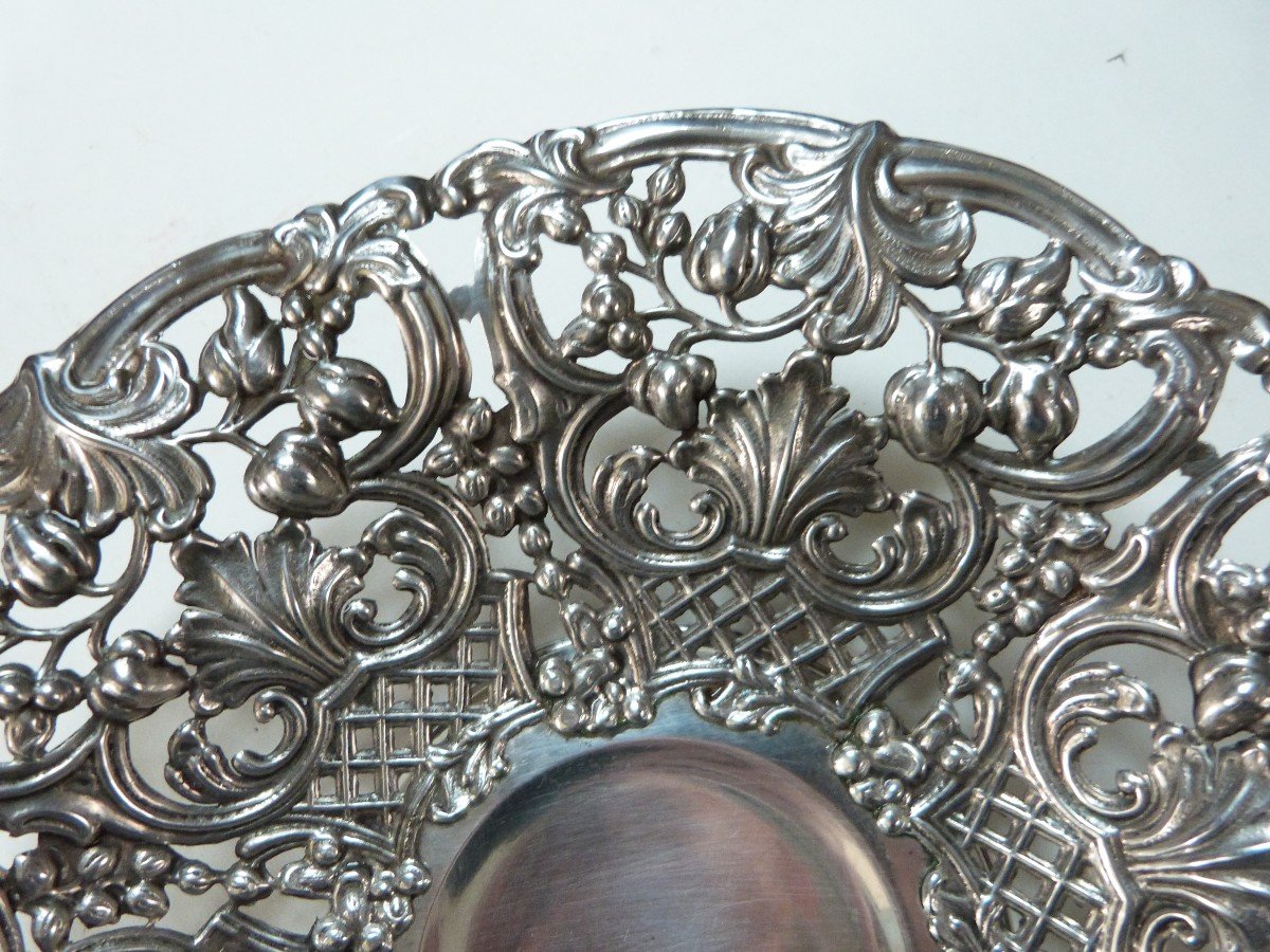 Openwork Cup In Solid Silver Rich Decor -photo-2