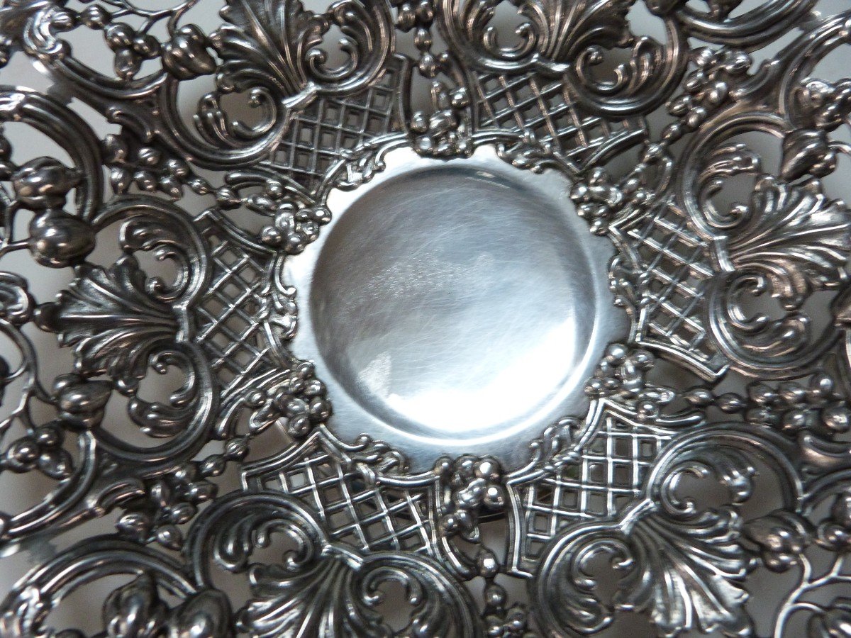 Openwork Cup In Solid Silver Rich Decor -photo-3