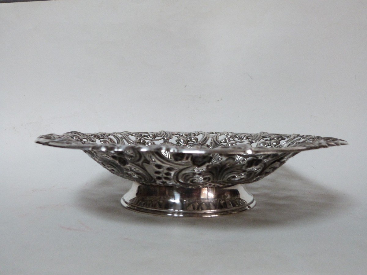 Openwork Cup In Solid Silver Rich Decor -photo-2