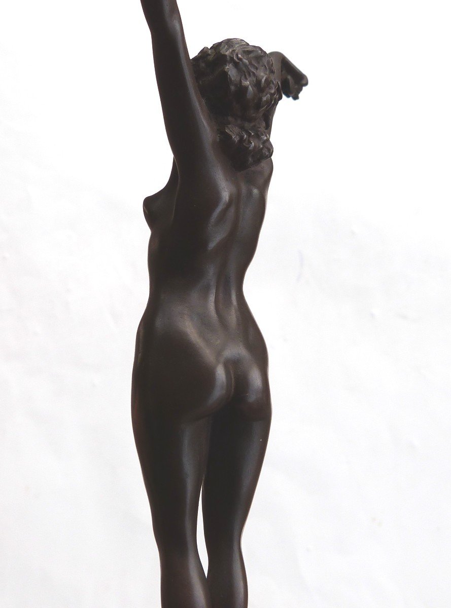 Claire Colinet Bronze Sculpture Female Nude Andalusian Dancer Art Deco -photo-3