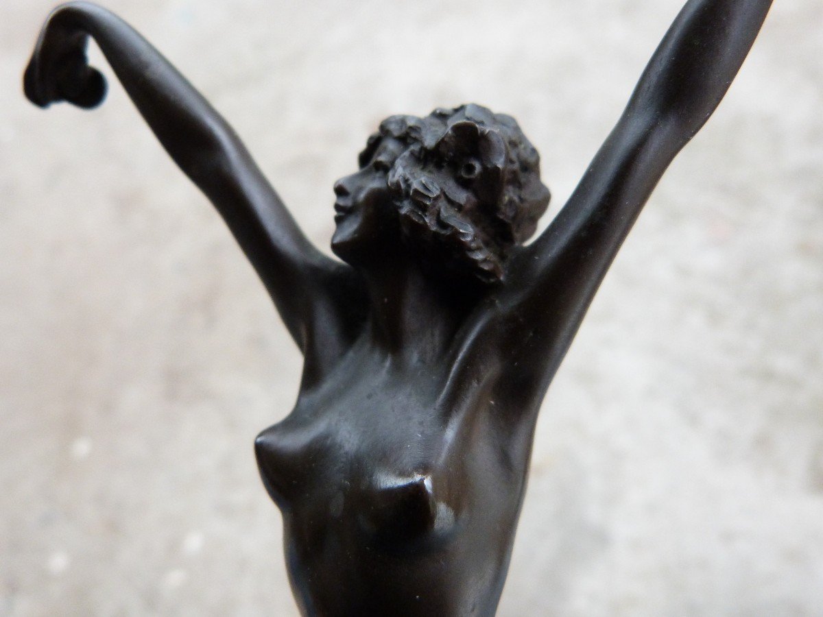 Claire Colinet Bronze Sculpture Female Nude Andalusian Dancer Art Deco -photo-5