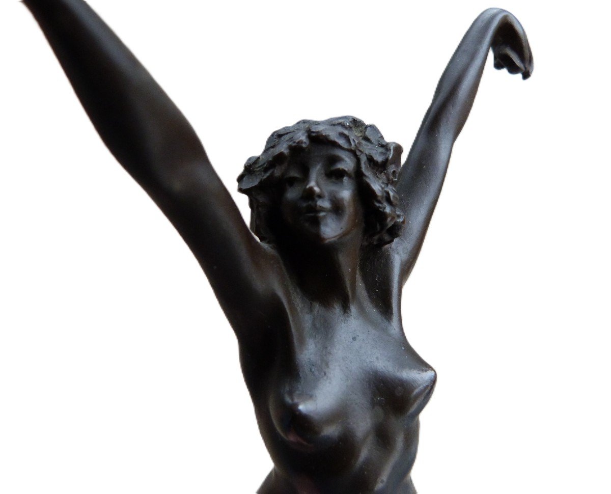 Claire Colinet Bronze Sculpture Female Nude Andalusian Dancer Art Deco 