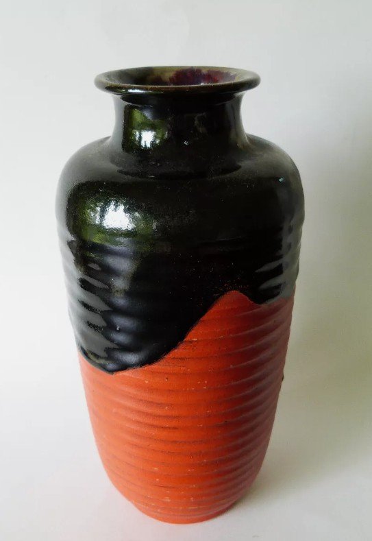 Vase Sumidagawa Japon Meiji Enfants Céramique Banko Ware Stoneware-photo-4