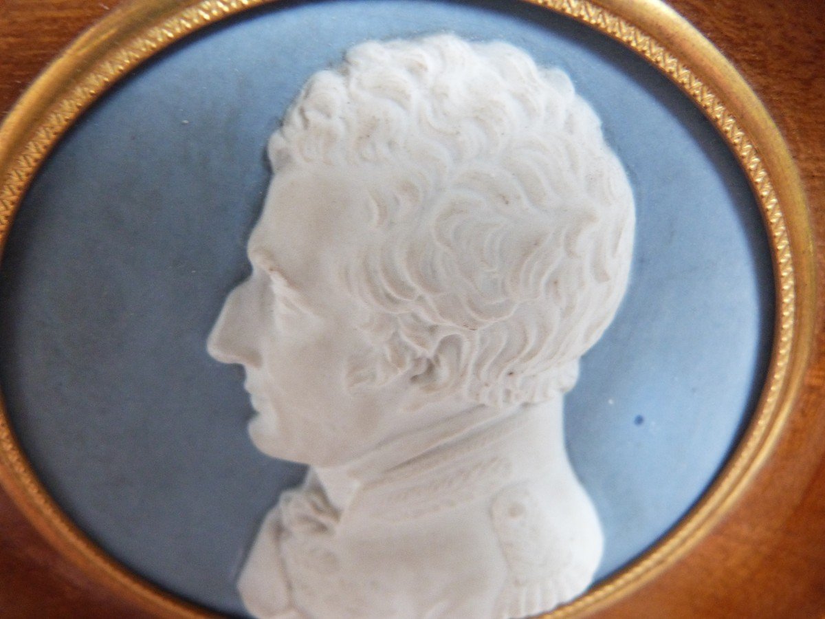 Alexandre Brachard Miniature Profil Du Duc De Wellington Porcelaine De Sèvres-photo-3