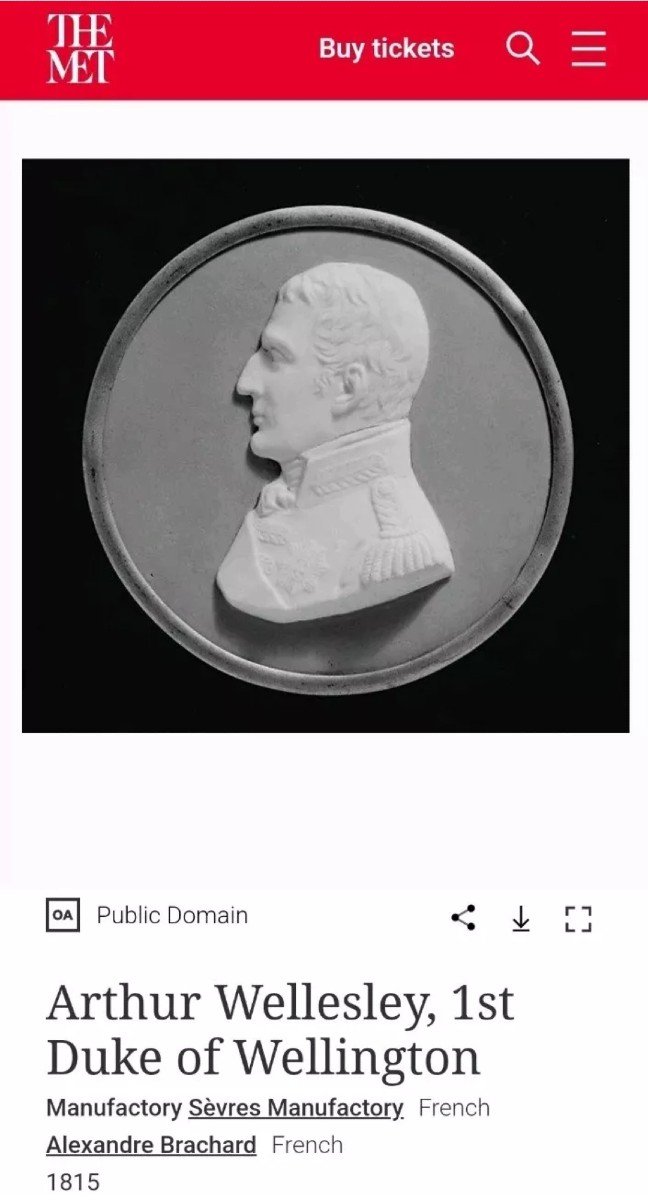 Alexandre Brachard Miniature Profil Du Duc De Wellington Porcelaine De Sèvres-photo-2