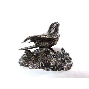 Victor Paillard Rare Sculpture Bronze Animalier Faucon XIXeme