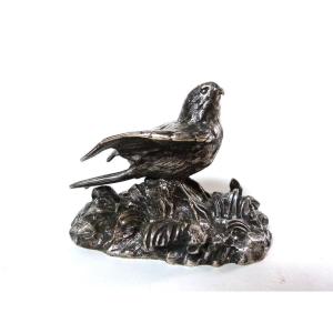 Victor Paillard Rare Animal Bronze Sculpture Falcon 19th