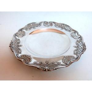 Solid Silver Display Plate Tetard Frères Paris Openwork Louis XV Model