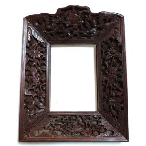 Carved Wooden Frame South China Or Vietnam Late 19th Century 