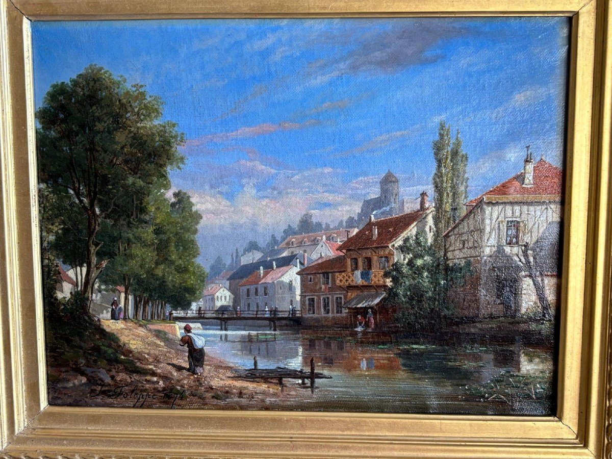 Tableau De Paysage Du XIXème Siècle-photo-3