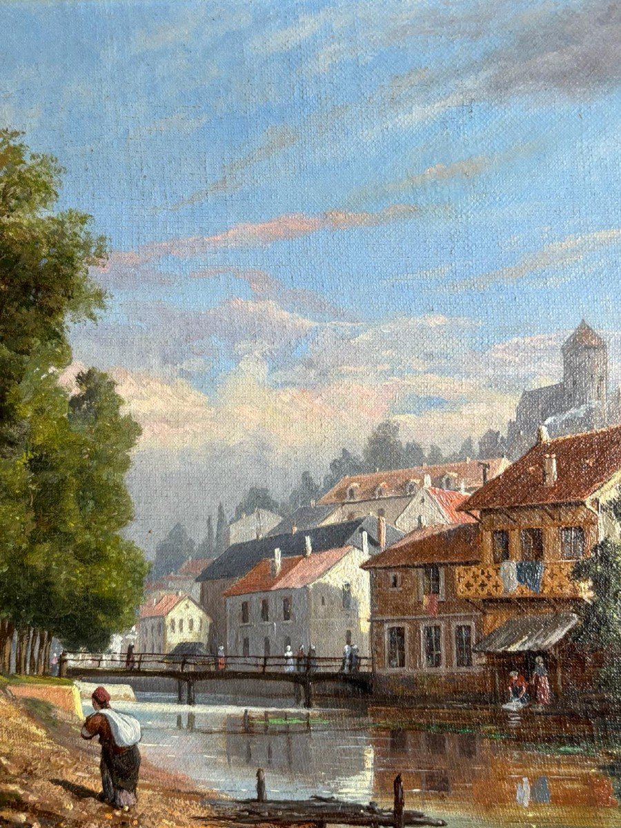 Tableau De Paysage Du XIXème Siècle-photo-3