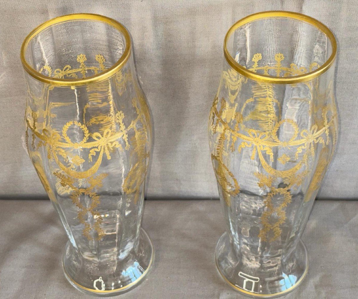 Paire De Vases En Cristal-photo-4