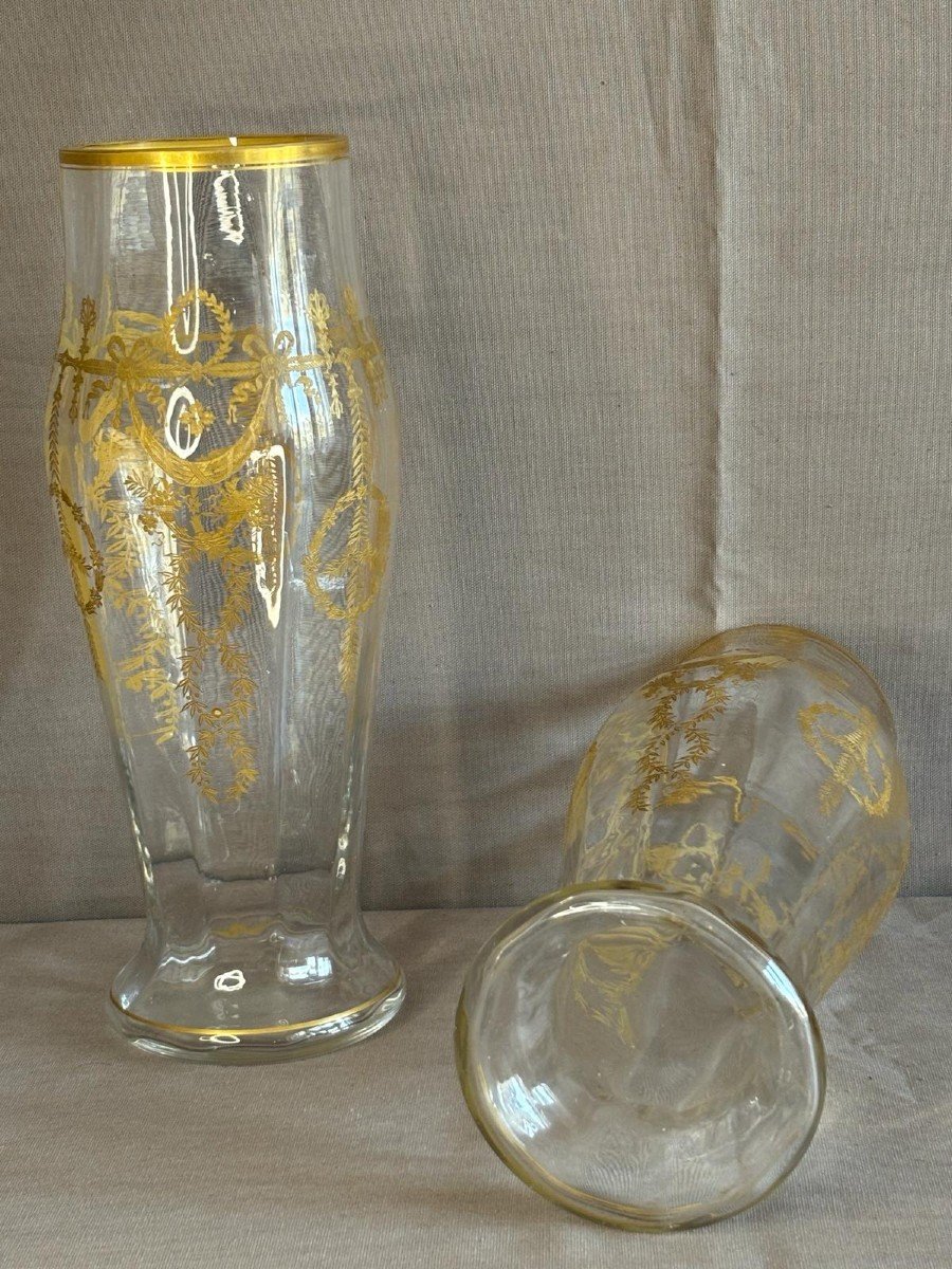 Paire De Vases En Cristal-photo-3