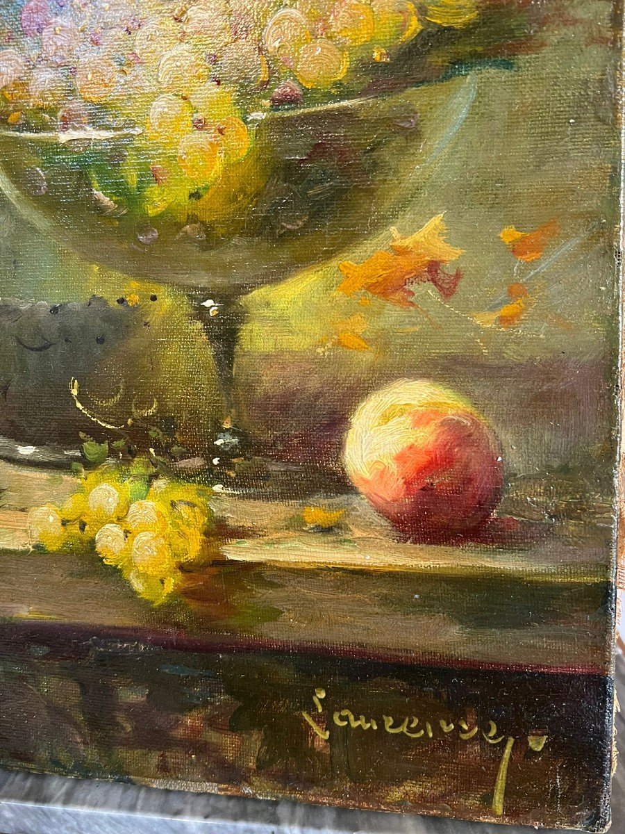 Still Life, Oil On Canvas, 19th Century-photo-3