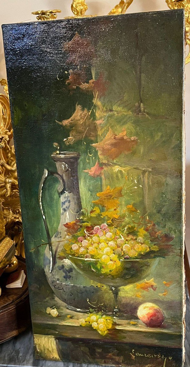 Still Life, Oil On Canvas, 19th Century