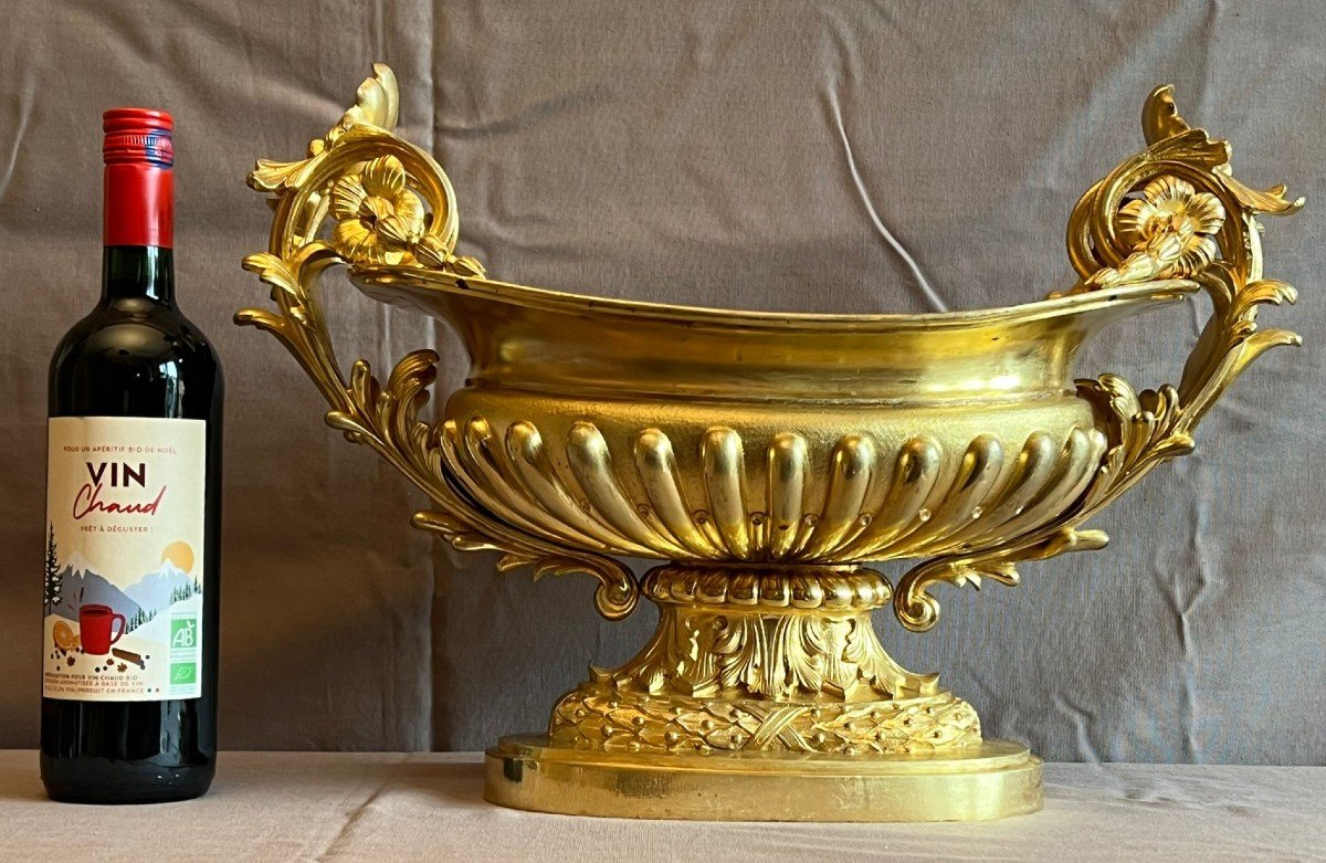 Exceptional Rocaille Style Planter / Bowl, Napoleon III Period, 19th Century.-photo-3