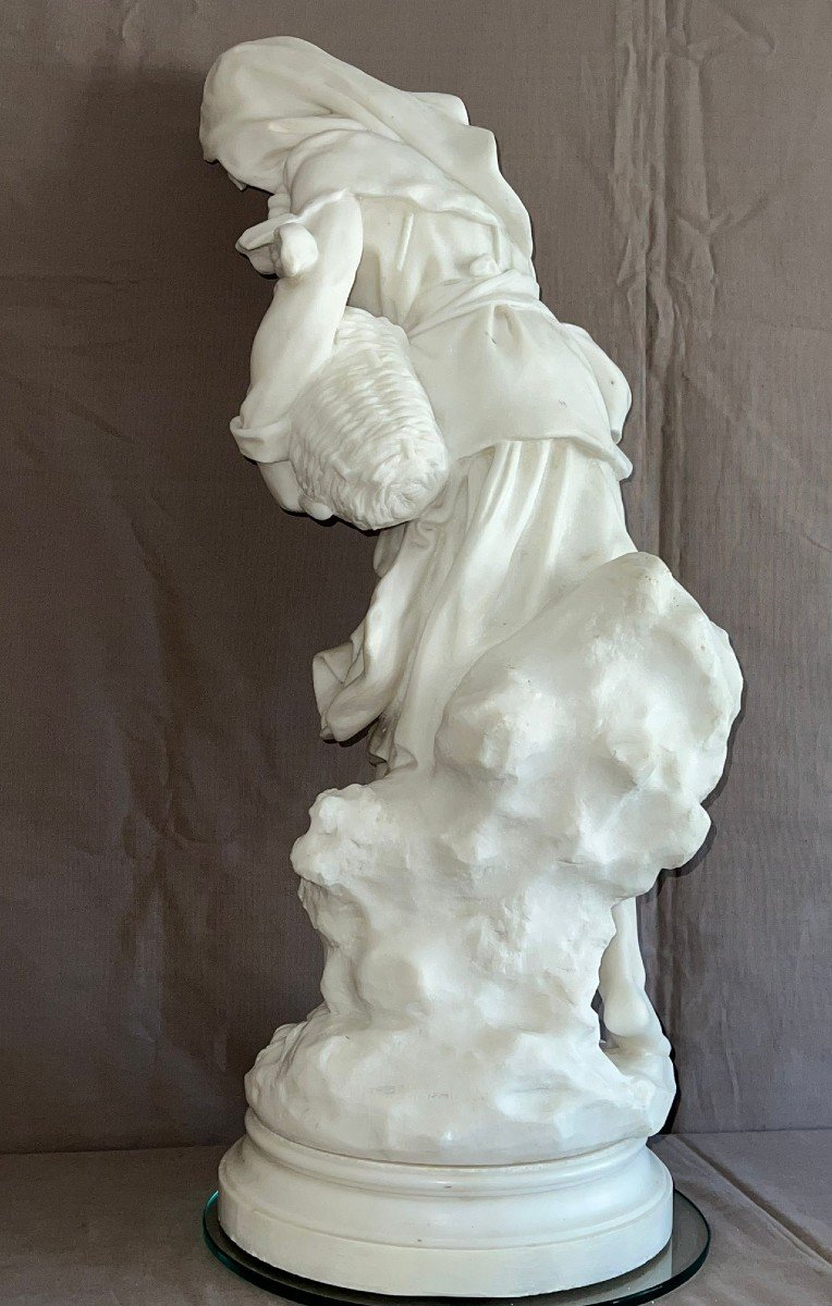 Very Beautiful Marble Mathurin Moreau (1822-1912)-photo-2