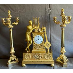 Charles X Period Gilt Bronze Fireplace Trim