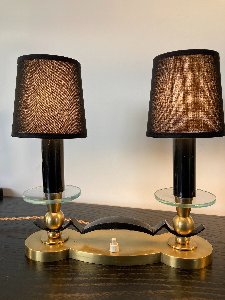 Pair Of Table Lamps, Art Deco Style.-photo-3