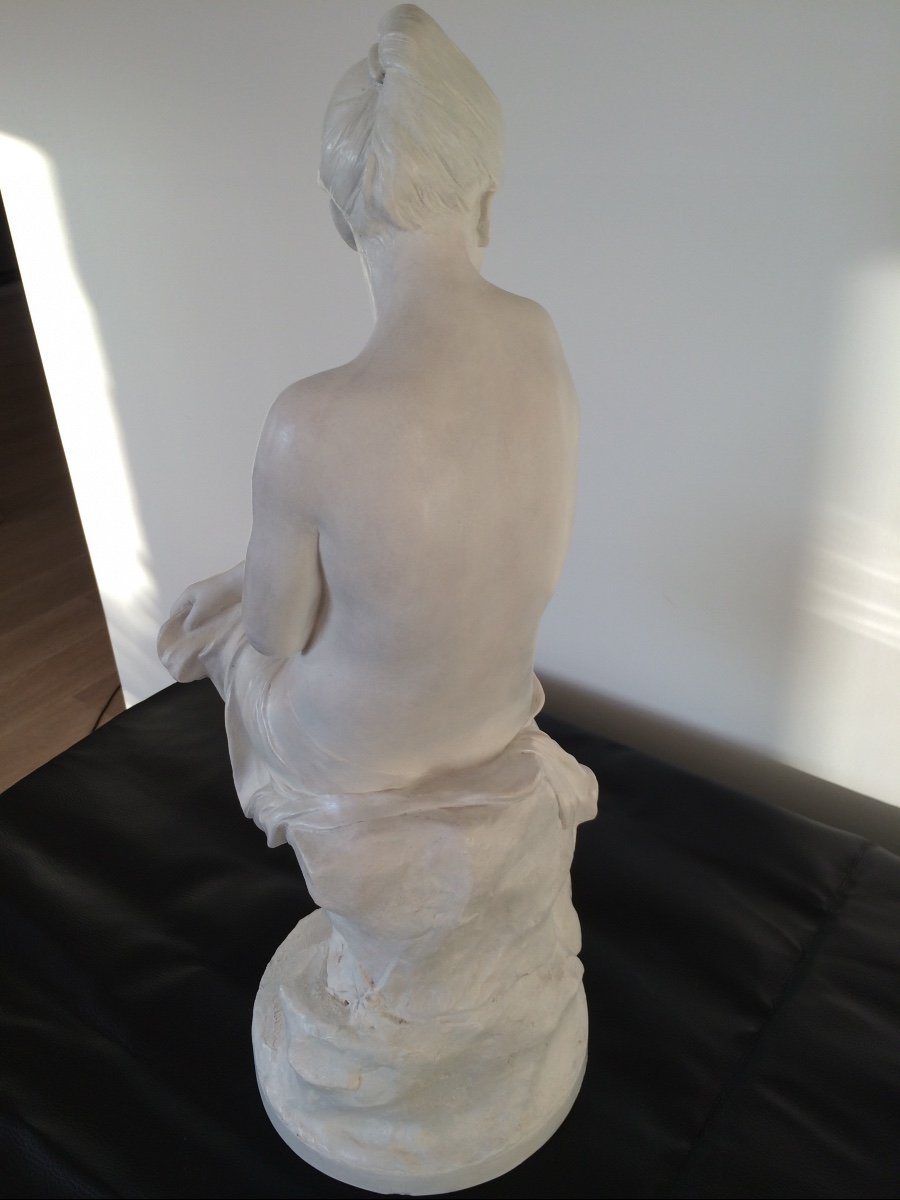 Sculpture en Terre Cuite, Femme Nue, de Paul Hippolyte Delaroche-photo-5