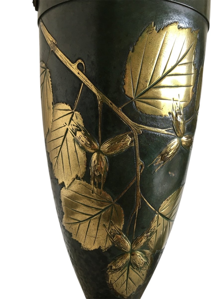 Paire de vases en forme d’Amphore, Art Nouveau.-photo-2