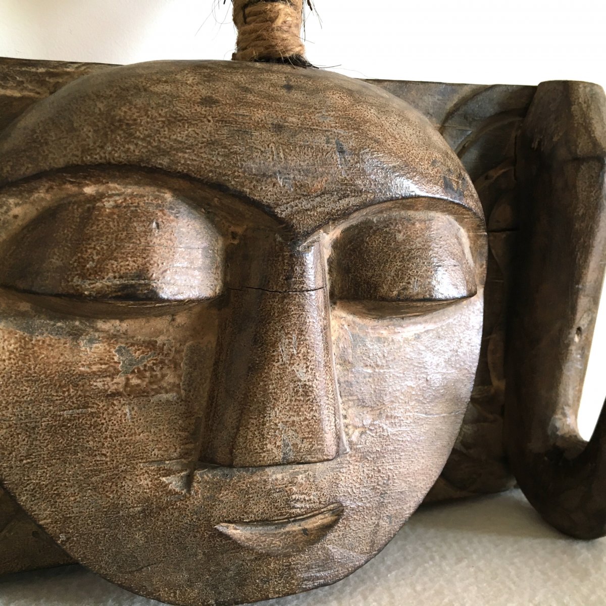 Wooden Clothes Rack, African Work, 20th C.-photo-2