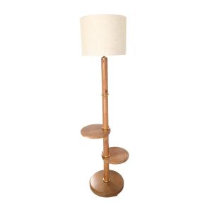 Lampadaire serviteur en bois, Vintage - Années 50