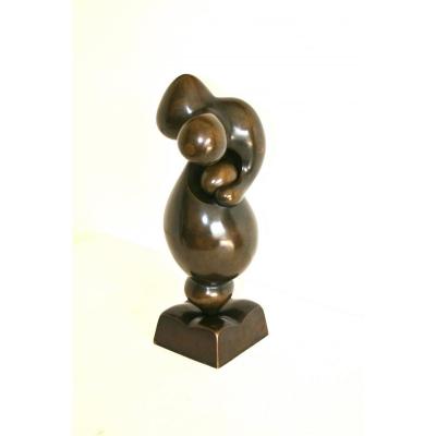Bronze Sculpture, Maternity, Signed Igor Balarin, 20th